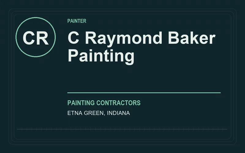 C Raymond Baker Painting in Etna Green, Indiana