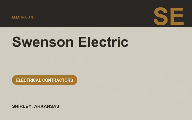 Swenson Electric in Shirley, Arkansas