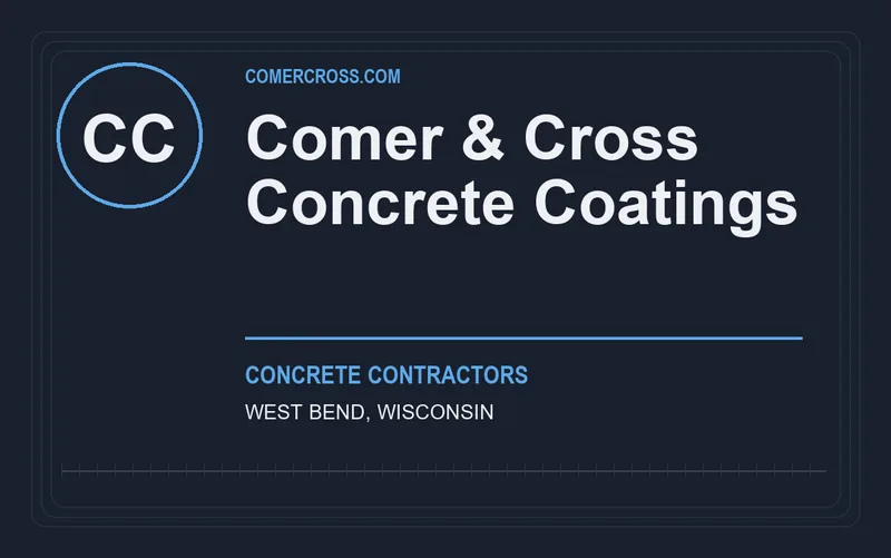 Comer & Cross Concrete Coatings in West Bend, Wisconsin