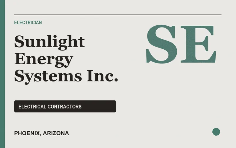 Sunlight Energy Systems Inc. in Phoenix, Arizona