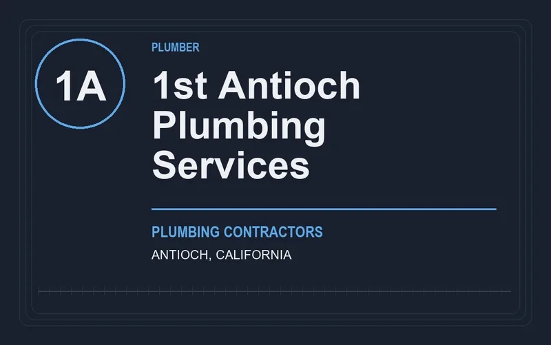 1st Antioch Plumbing Services in Antioch, California