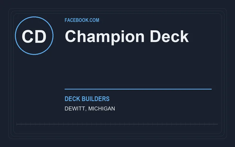 Champion Deck in DeWitt, Michigan