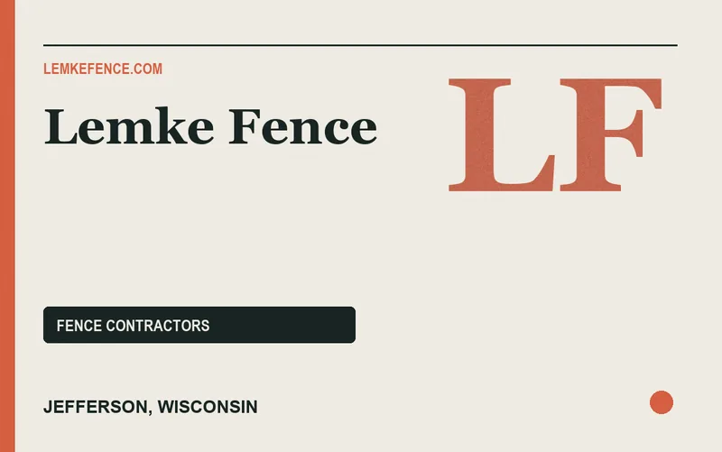 Lemke Fence in Jefferson, Wisconsin