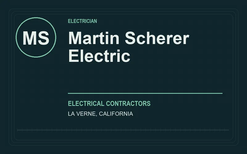 Martin Scherer Electric in La Verne, California