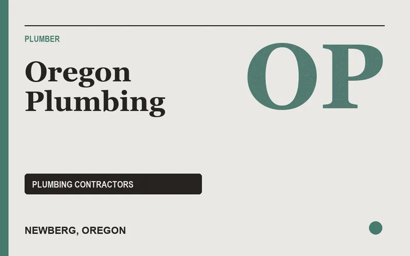 Oregon Plumbing in Newberg, Oregon