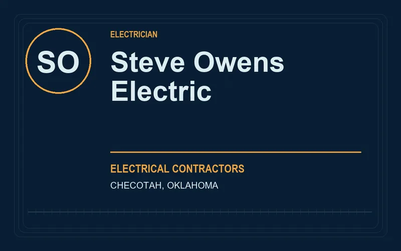 Steve Owens Electric in Checotah, Oklahoma