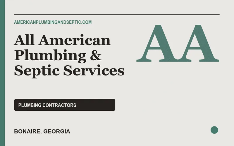 All American Plumbing & Septic Services in Bonaire, Georgia