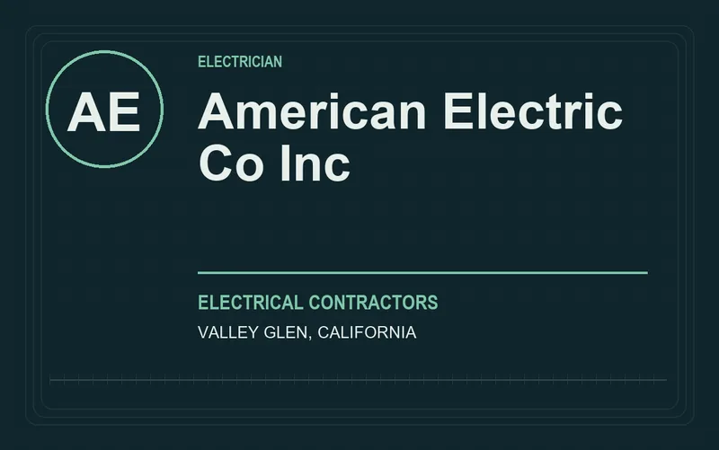 American Electric Co Inc in Valley Glen, California