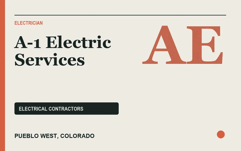 A-1 Electric Services in Pueblo West, Colorado