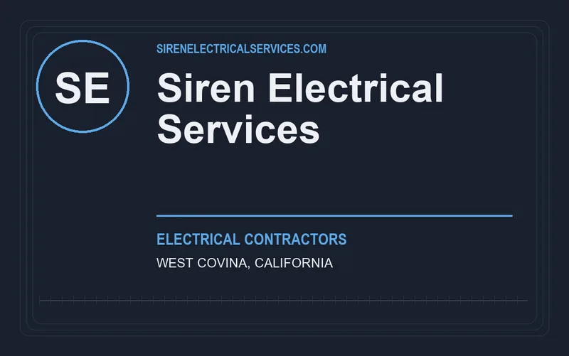 Siren Electrical Services in West Covina, California