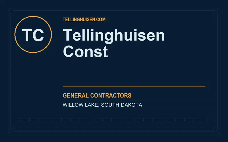 Tellinghuisen Const in Willow Lake, South Dakota