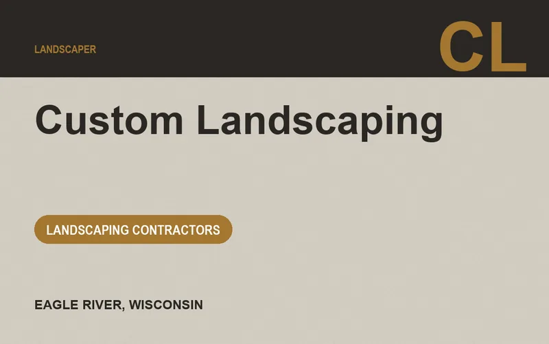 Custom Landscaping in Eagle River, Wisconsin