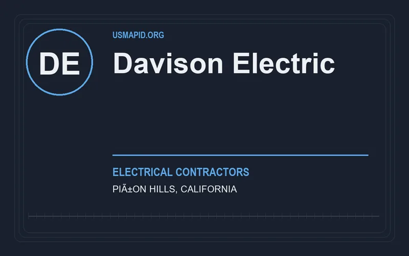 Davison Electric in PiÃ±on Hills, California