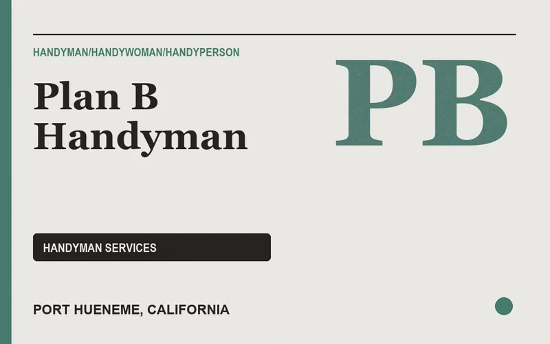 Plan B Handyman in Port Hueneme, California