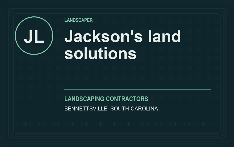Jackson's land solutions in Bennettsville, South Carolina
