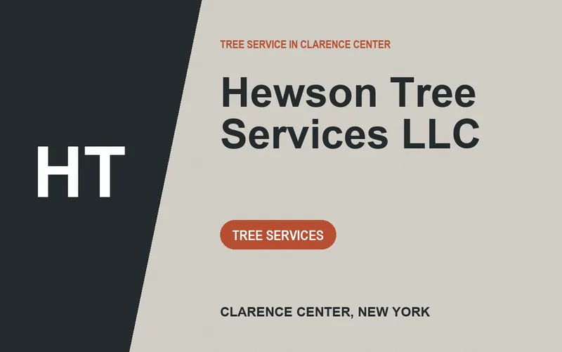 Hewson Tree Services LLC in Clarence Center, New York