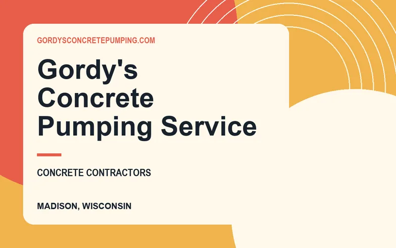 Gordy's Concrete Pumping Service in Madison, Wisconsin