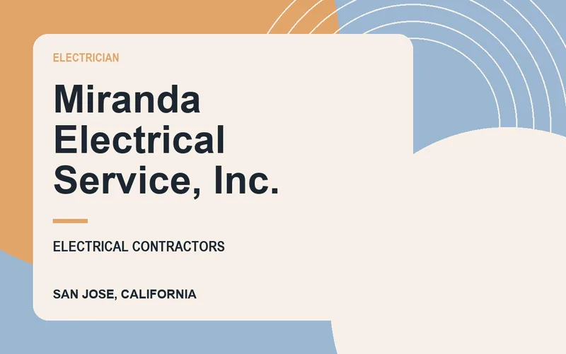Miranda Electrical Service, Inc. in San Jose, California