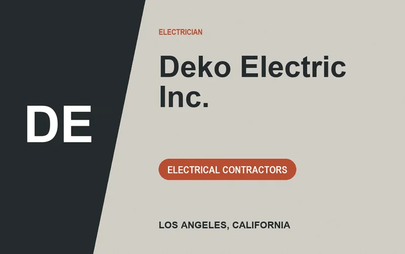 DEKO ELECTRIC INC. in Los Angeles, California