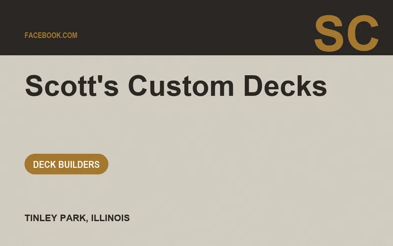 Scott's Custom Decks in Tinley Park, Illinois