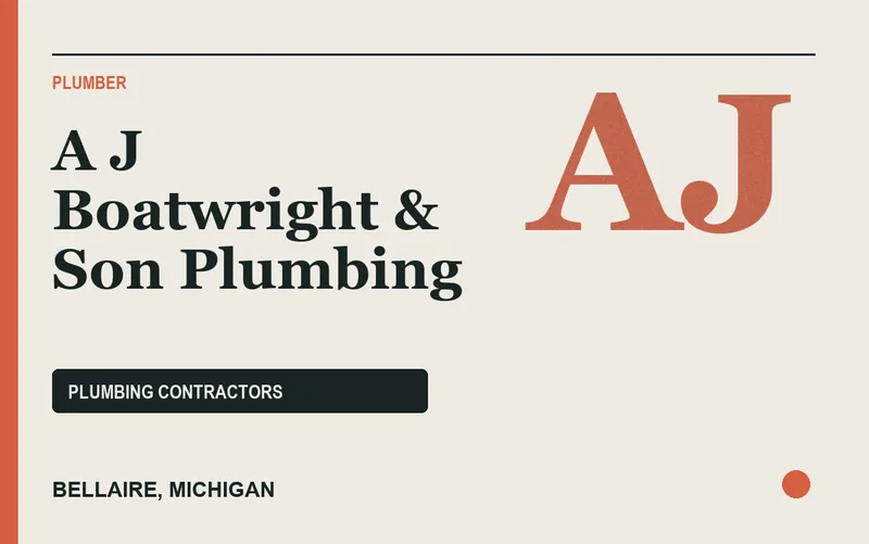 A J Boatwright & Son Plumbing in Bellaire, Michigan