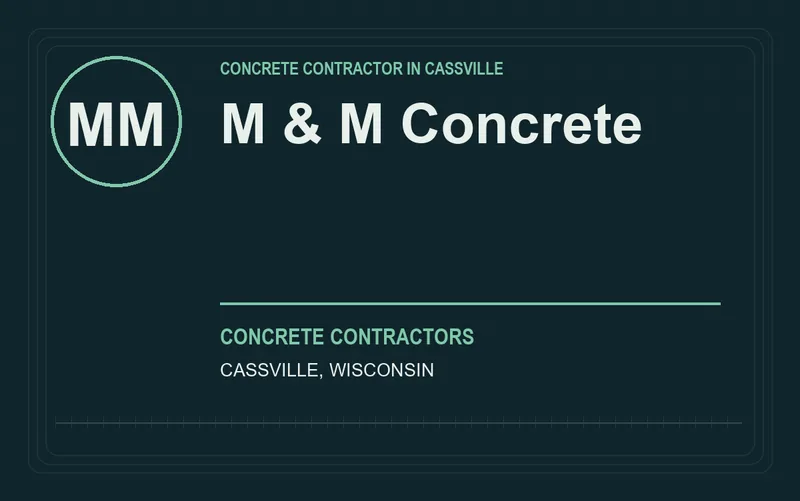 M & M Concrete in Cassville, Wisconsin