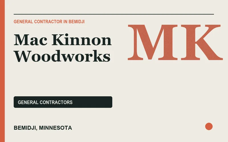 Mac Kinnon Woodworks in Bemidji, Minnesota