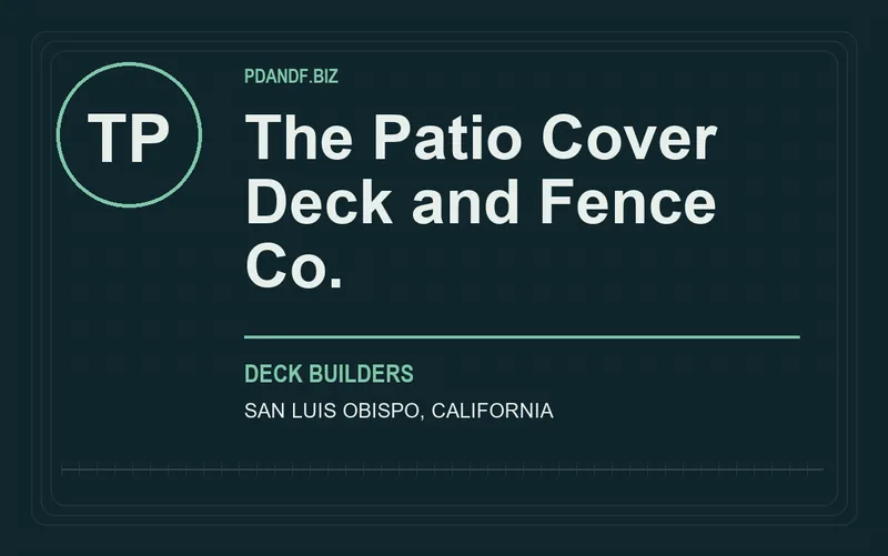 The Patio Cover Deck and Fence Co. in San Luis Obispo, California