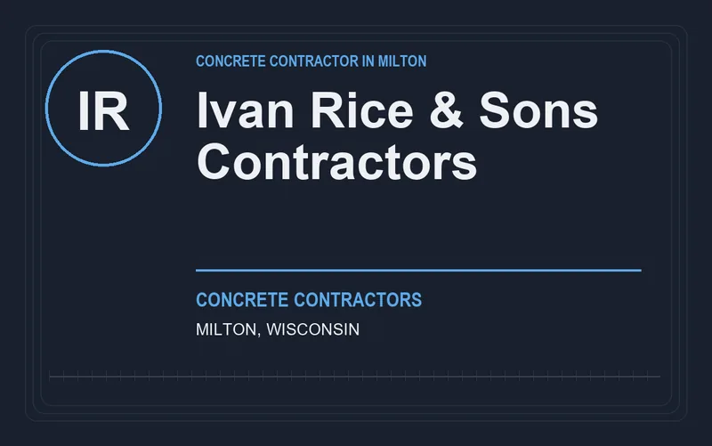 Ivan Rice & Sons Contractors in Milton, Wisconsin