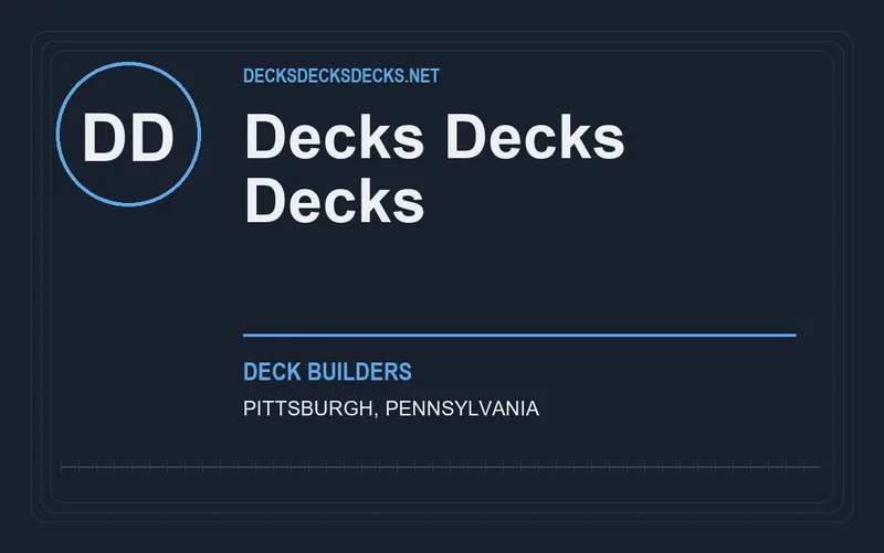 Decks Decks Decks in Pittsburgh, Pennsylvania