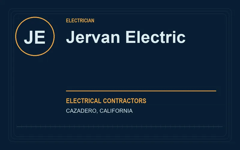 Jervan Electric in Cazadero, California