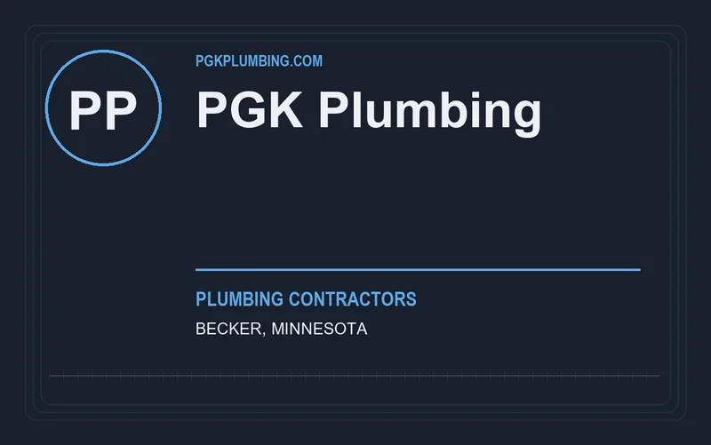 PGK Plumbing in Becker, Minnesota