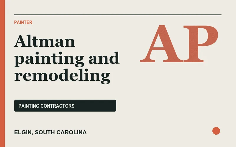 Altman painting and remodeling in Elgin, South Carolina