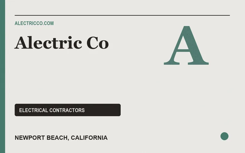 Alectric Co in Newport Beach, California
