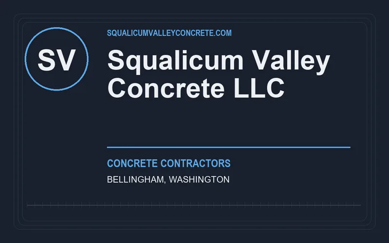 squalicum valley concrete llc in Bellingham, Washington