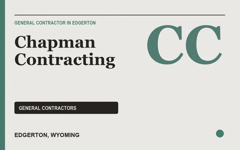 Chapman Contracting in Edgerton, Wyoming