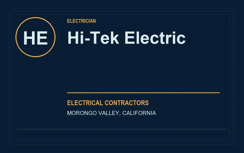 Hi-Tek Electric in Morongo Valley, California
