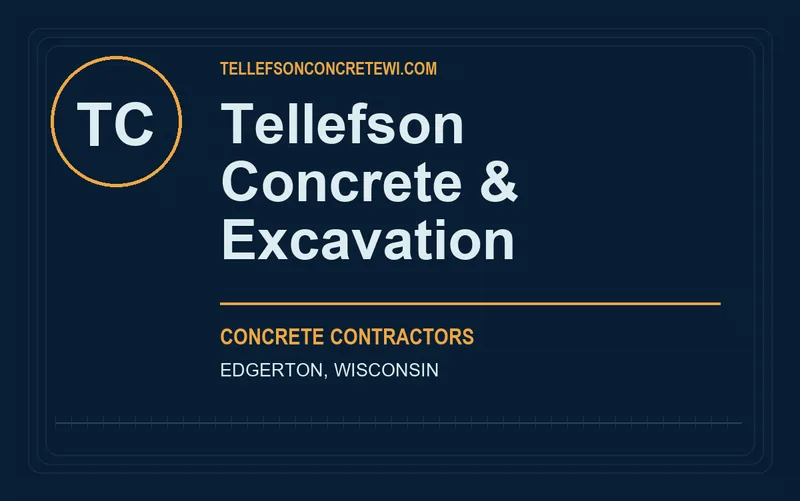Tellefson Concrete & Excavation in Edgerton, Wisconsin