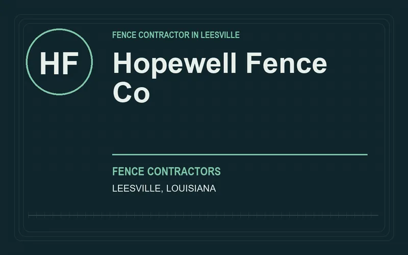 Hopewell Fence Co in Leesville, Louisiana