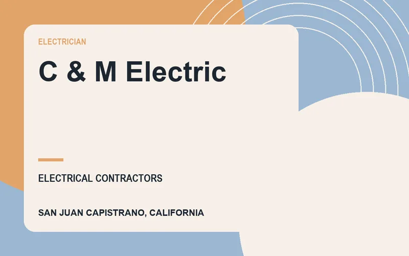 C & M Electric in San Juan Capistrano, California