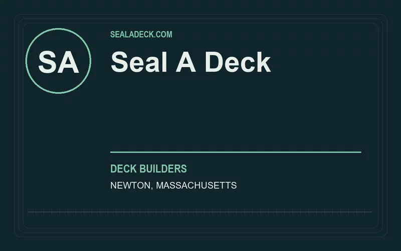 SEAL A DECK in Newton, Massachusetts