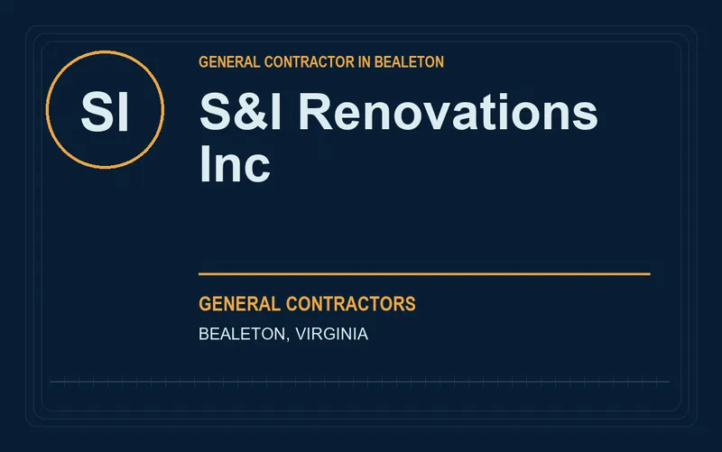 S&I Renovations Inc in Bealeton, Virginia