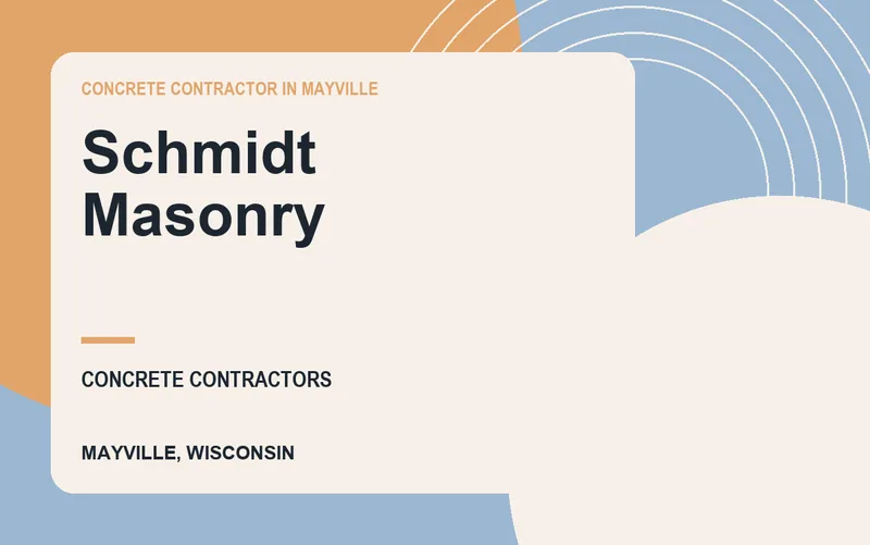 Schmidt Masonry in Mayville, Wisconsin