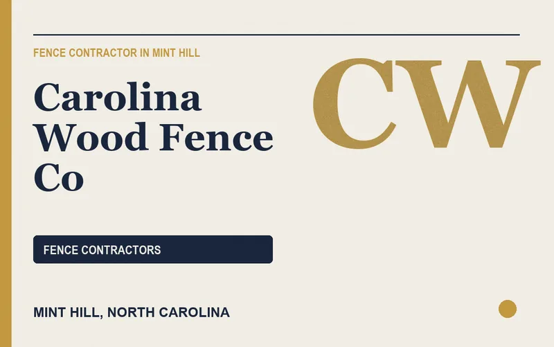 Carolina Wood Fence Co in Mint Hill, North Carolina