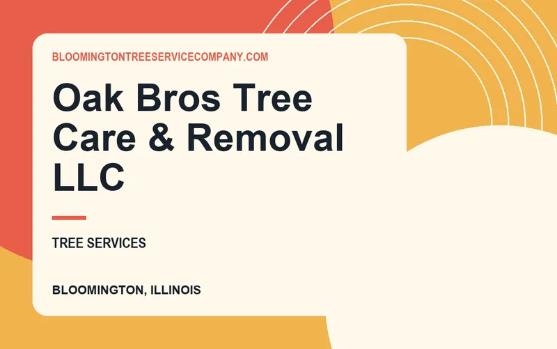 Oak Bros Tree Care & Removal LLC in Bloomington, Illinois