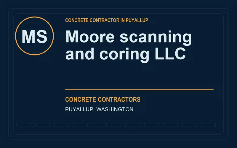 Moore scanning and coring LLC in Puyallup, Washington