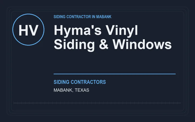 Hyma's Vinyl Siding & Windows in Mabank, Texas