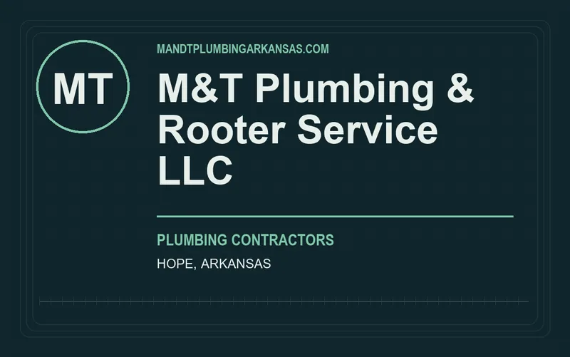 M&T Plumbing & Rooter Service LLC in Hope, Arkansas