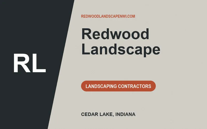 Redwood Landscape in Cedar Lake, Indiana