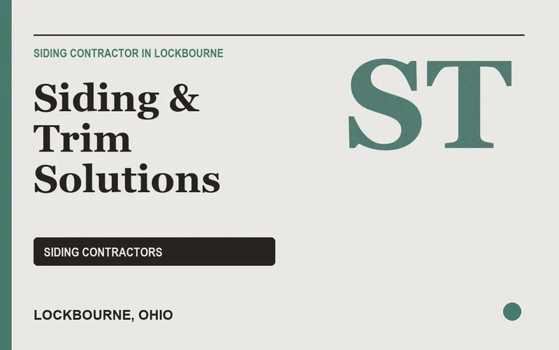 Siding & Trim Solutions in Lockbourne, Ohio